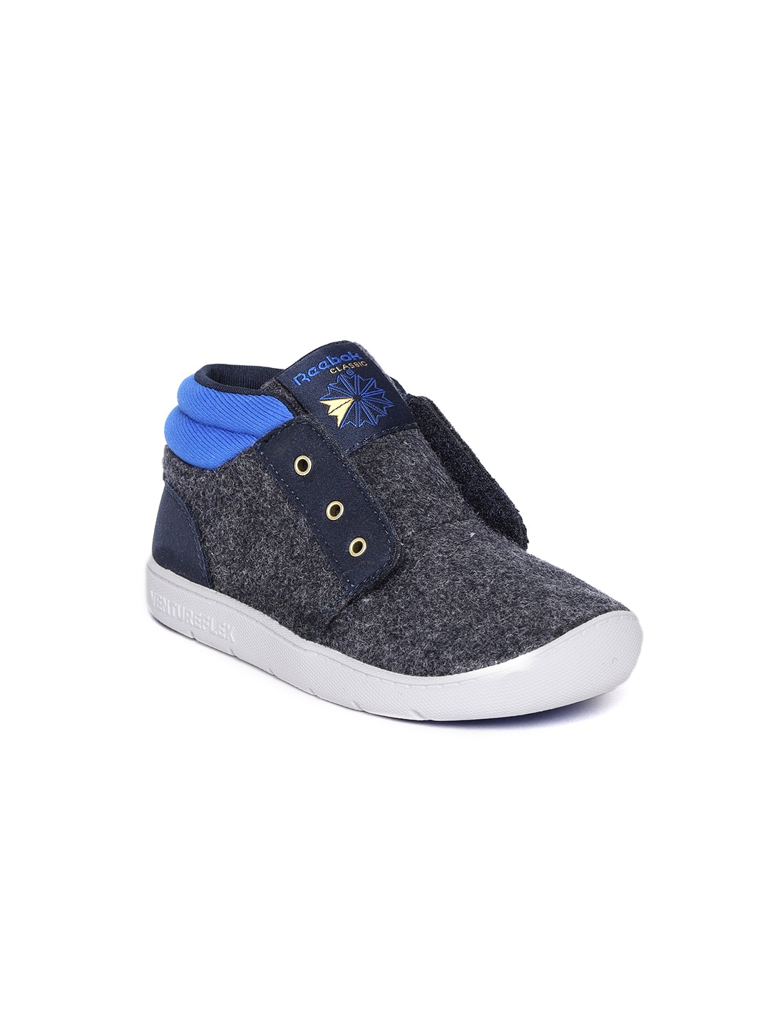 Reebok Classic Boys Navy Blue Ventureflex Chukka Slip-On Sneakers