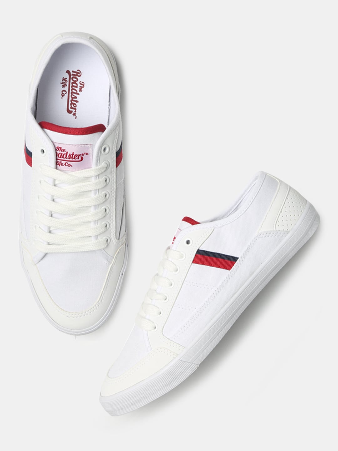 Roadster Men White Sneakers