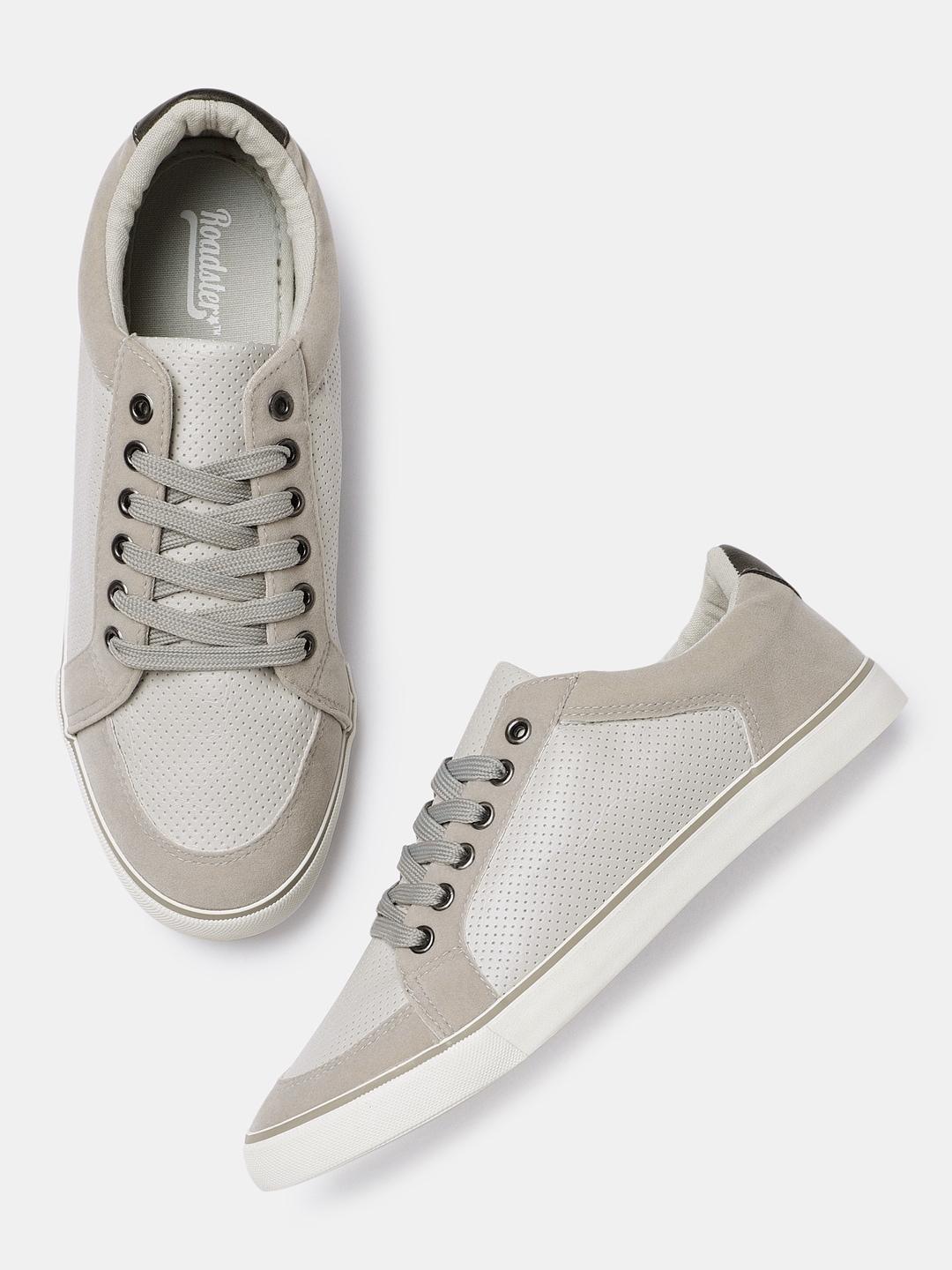 Buy Roadster Men Grey Sneakers - Casual Shoes for Men 2527557 | Myntra