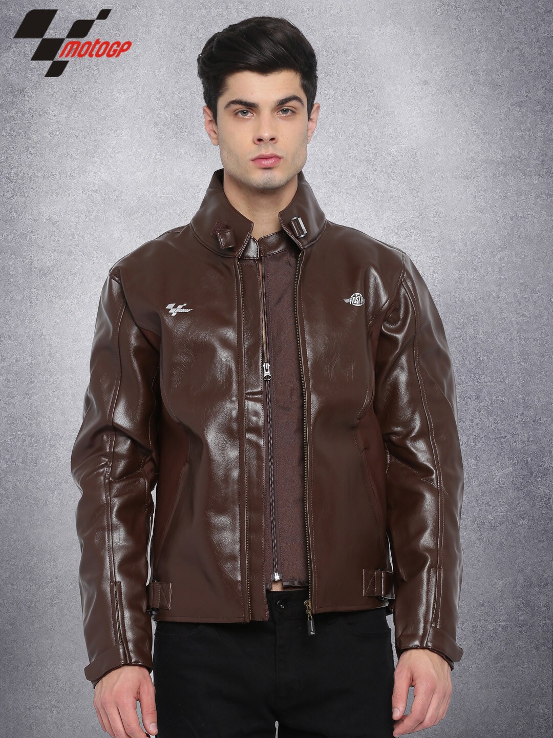 RDSTR Brown MotoGP Biker Jacket