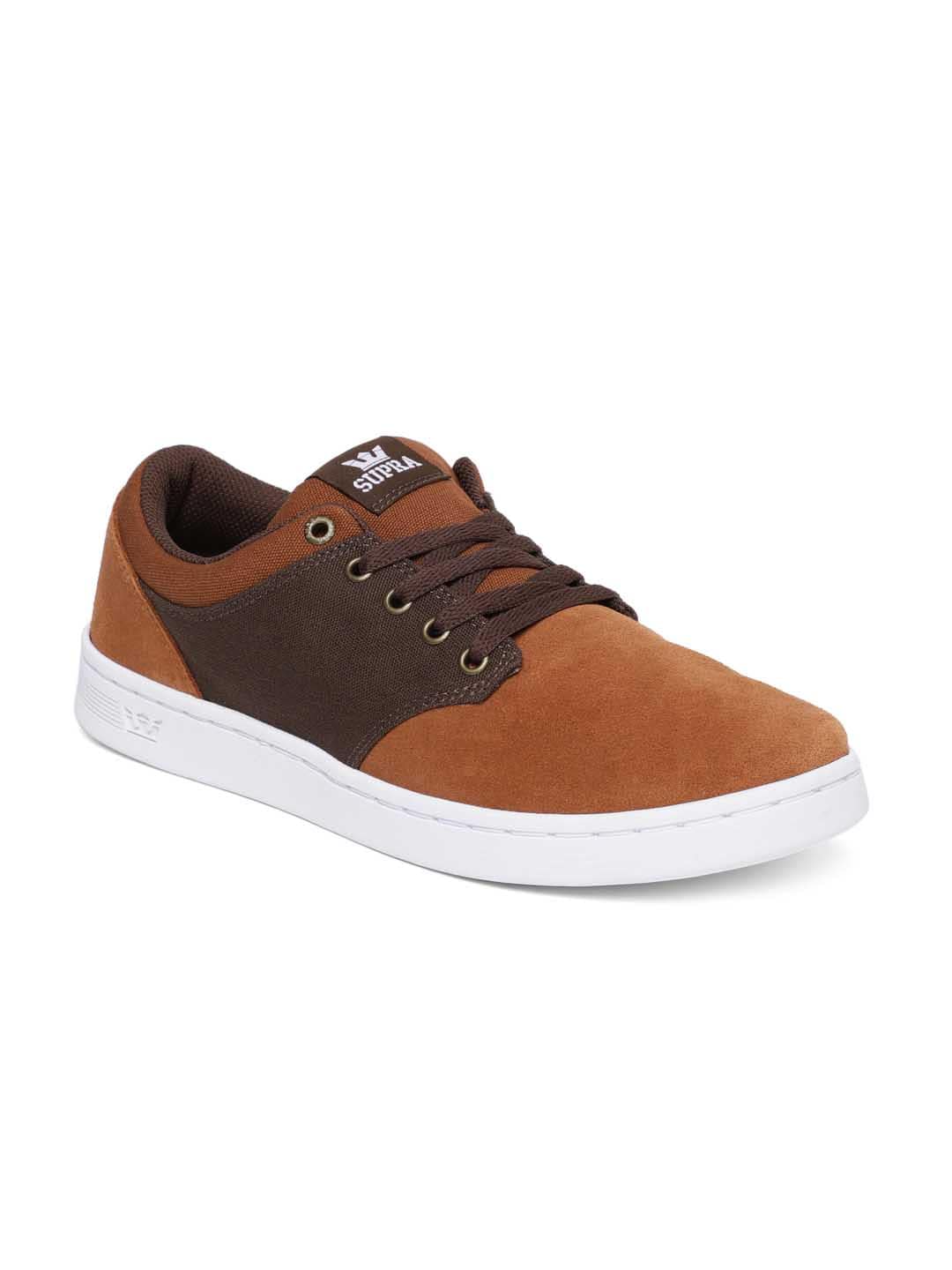 Supra Men Brown CHINO COURT Suede Sneakers