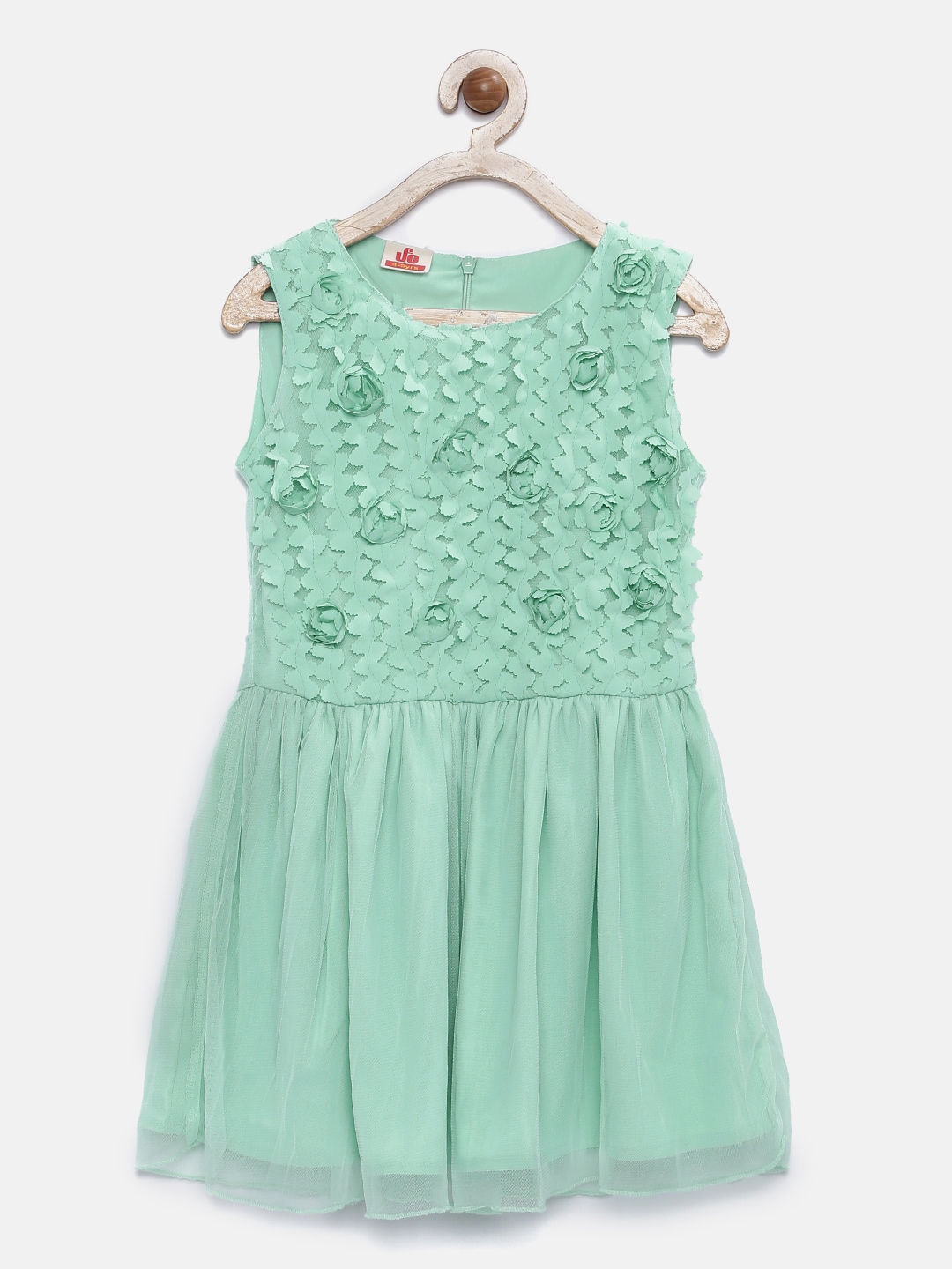 UFO Girls Sea Green Fit  Flare Dress