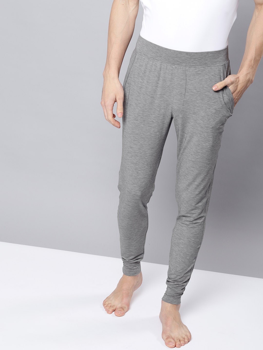 UNDER ARMOUR Men Grey Solid Lounge Pants