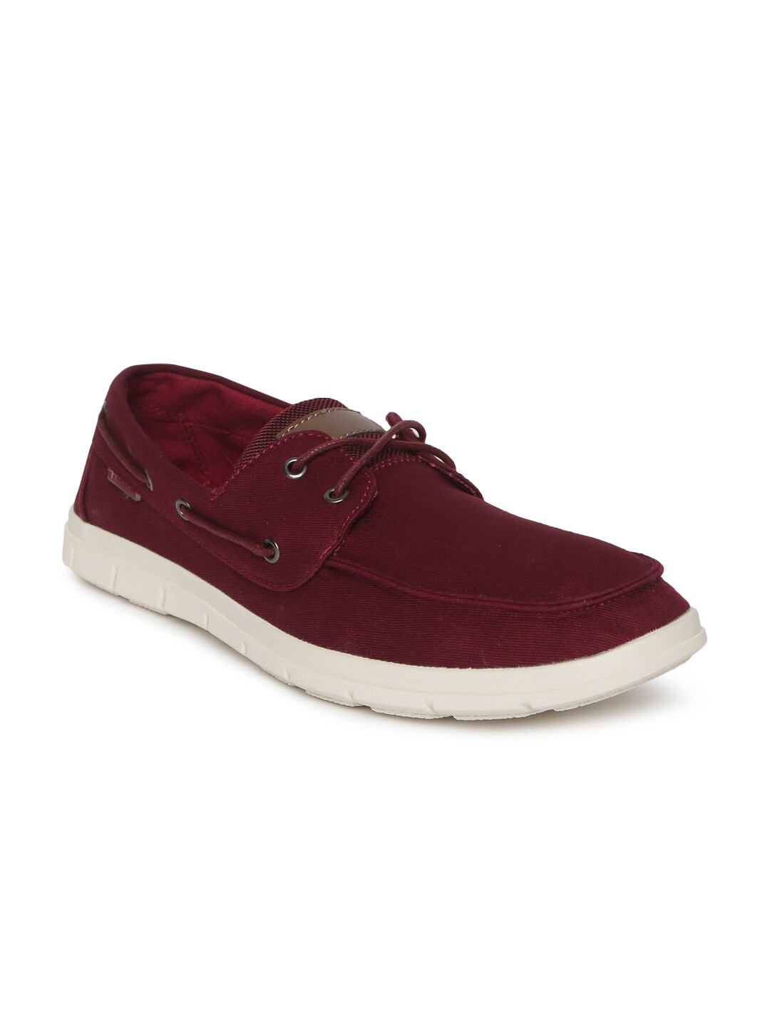 U.S. Polo Assn. Men Maroon Boat Shoes