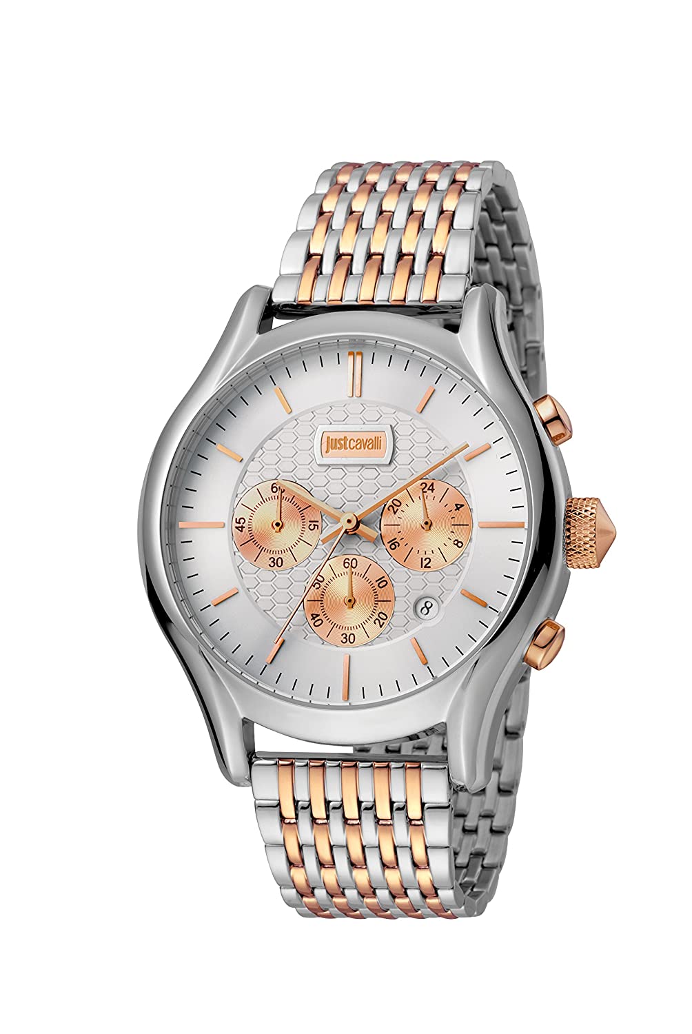 Just Cavalli Analog Silver Dial Men's Watch