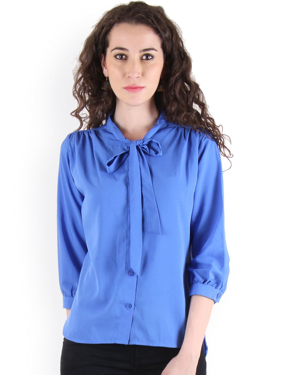 Vvoguish Women Blue Solid Top