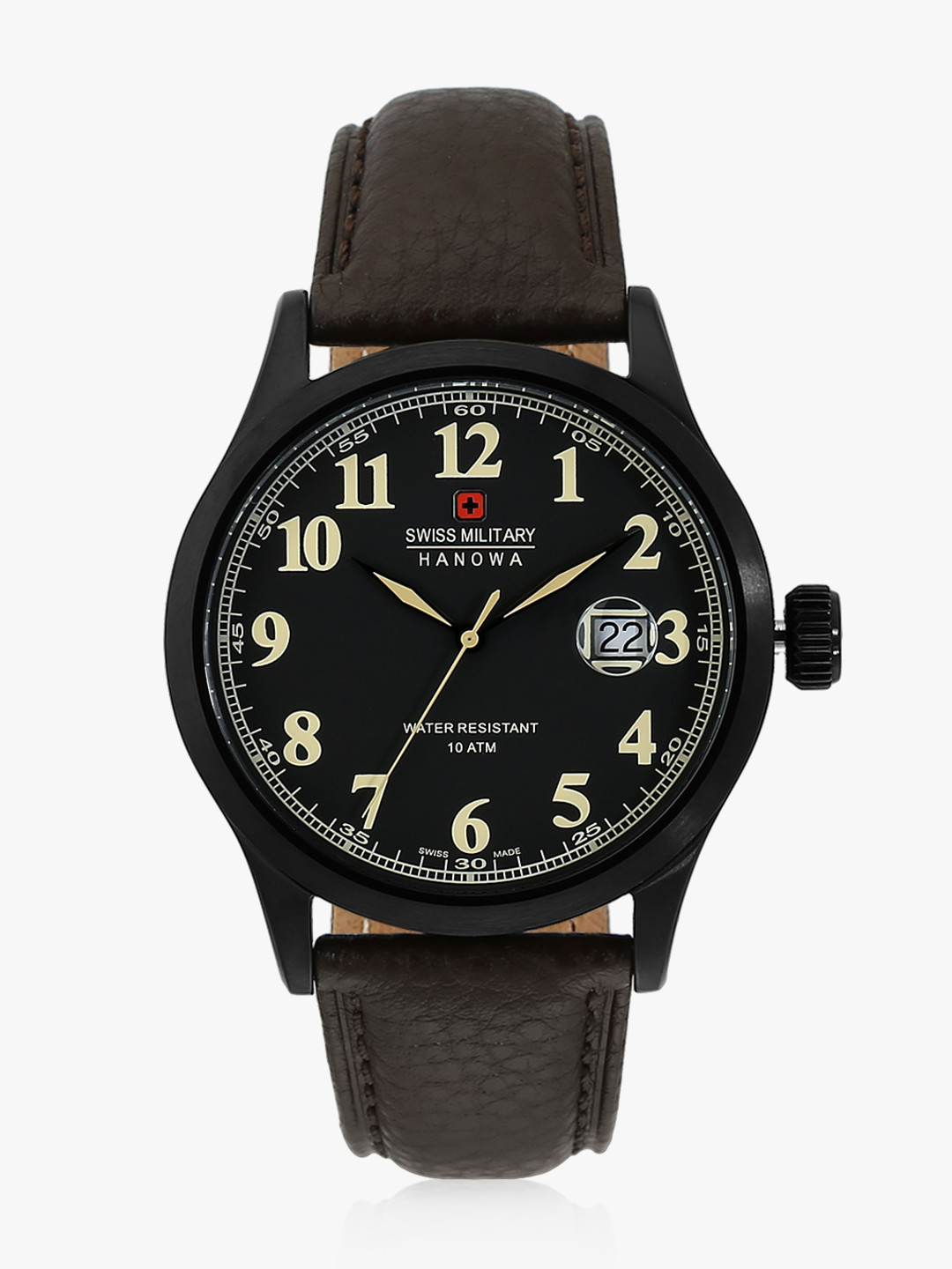 SWISS MILITARY Men Black Analogue Watch