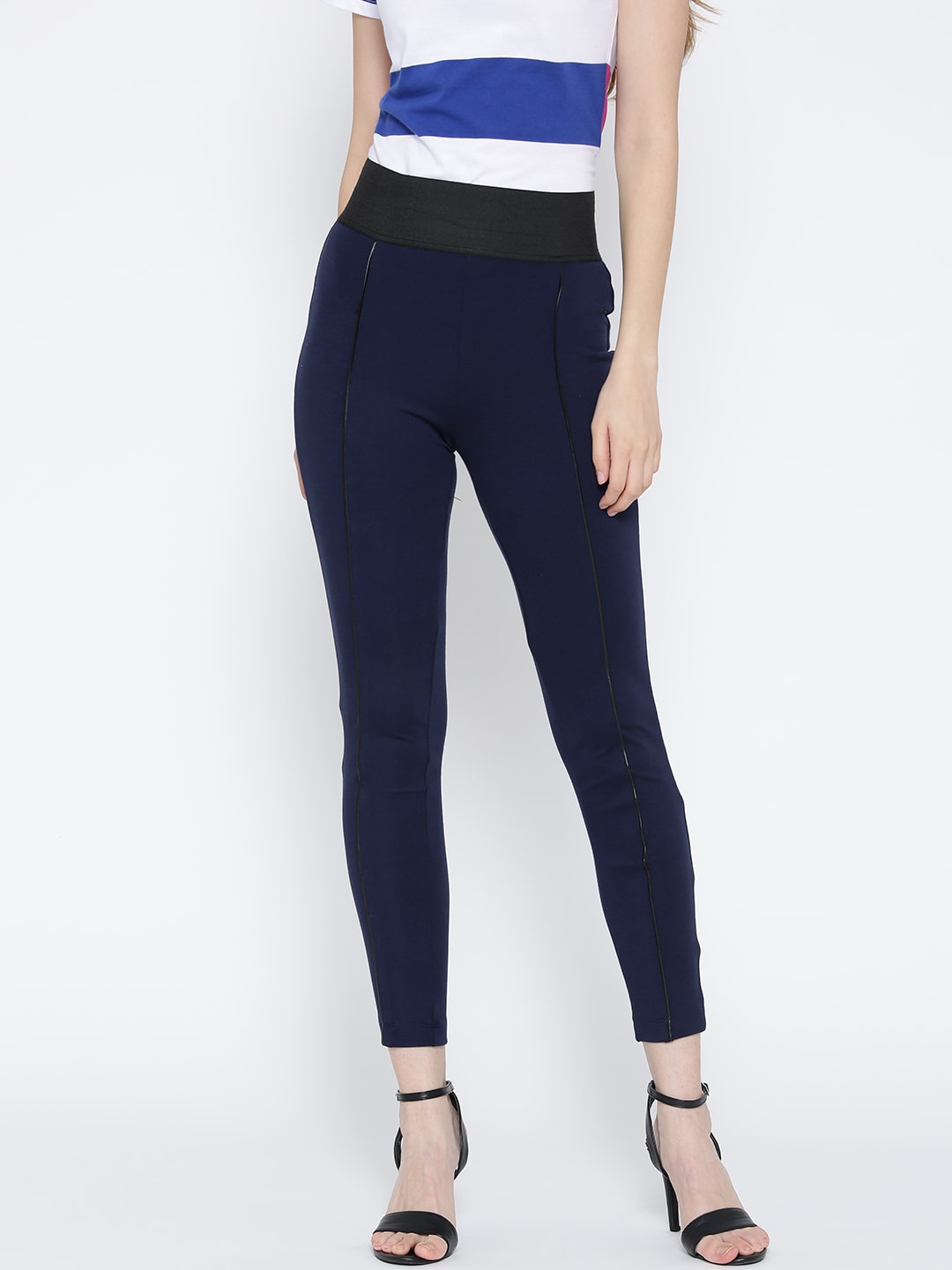 Wills Lifestyle Navy Treggings