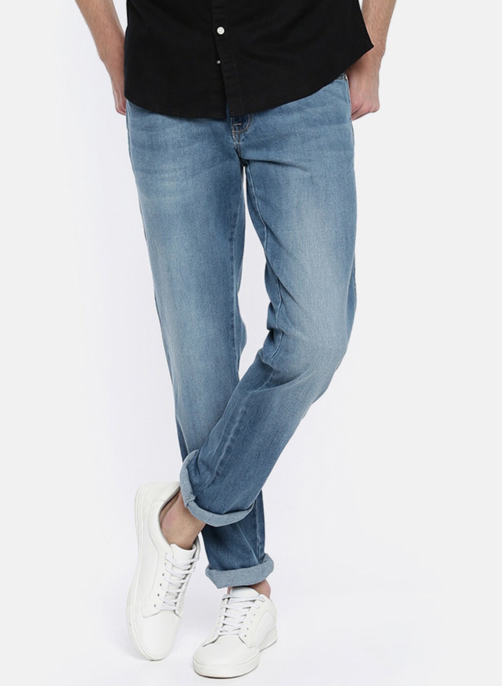 Blue Clean Look Slim Fit Jeans