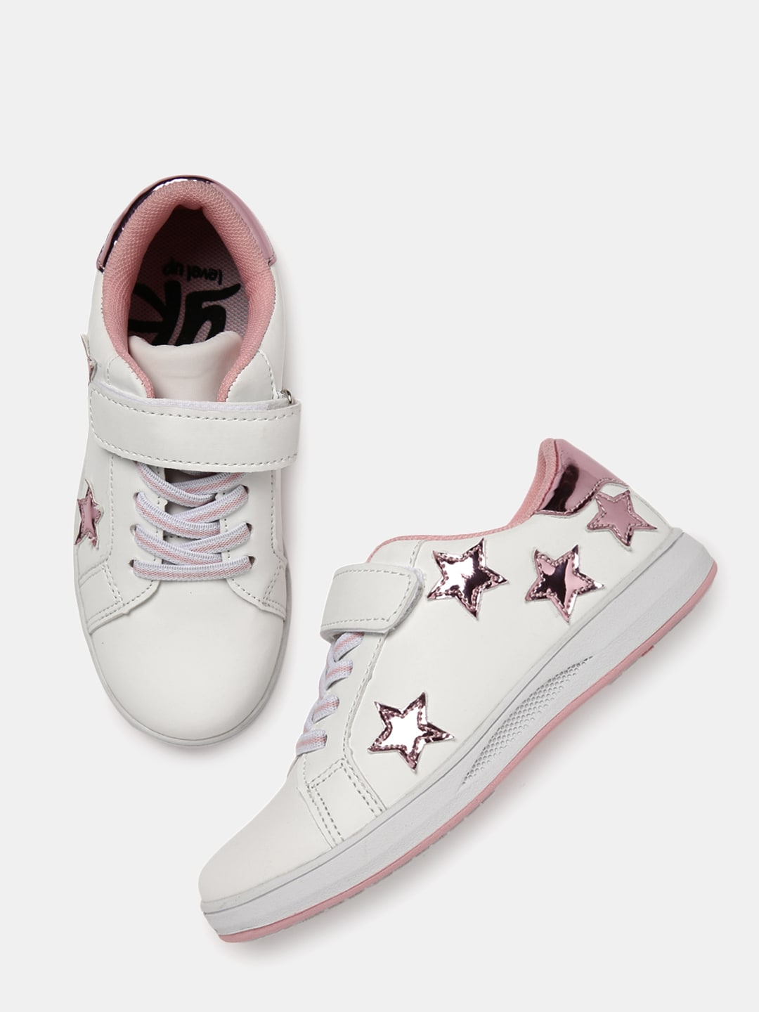 YK Girls White Sneakers