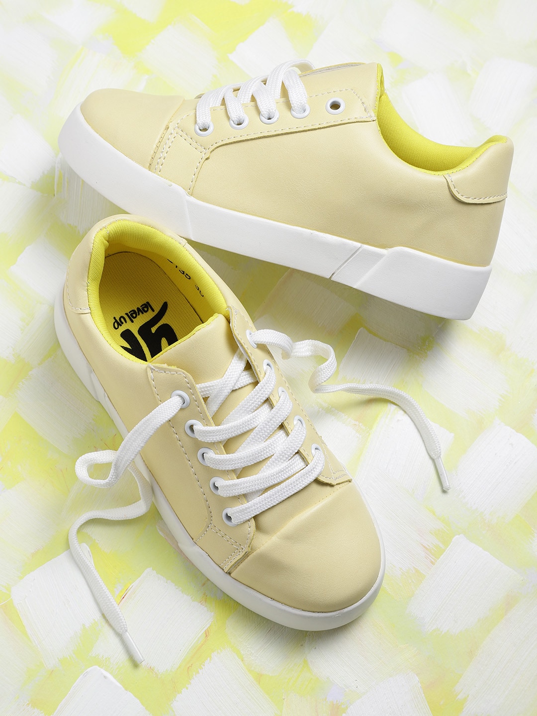 YK Girls Yellow Sneakers