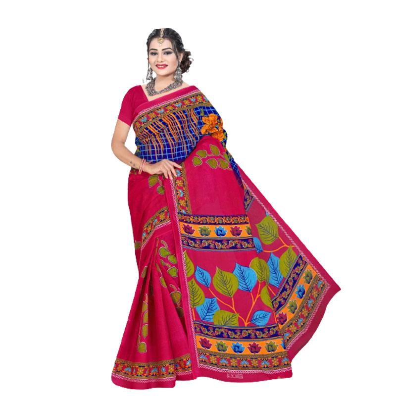 Jack Williams  Aunthetic Heavy Cotton hard Finish Saree