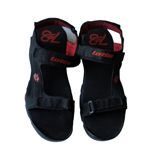 Lotto Men Black/ Red Sandal