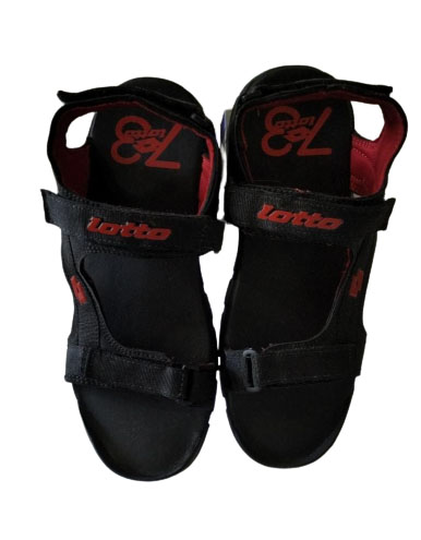 Lotto Men Black/ Red Sandal