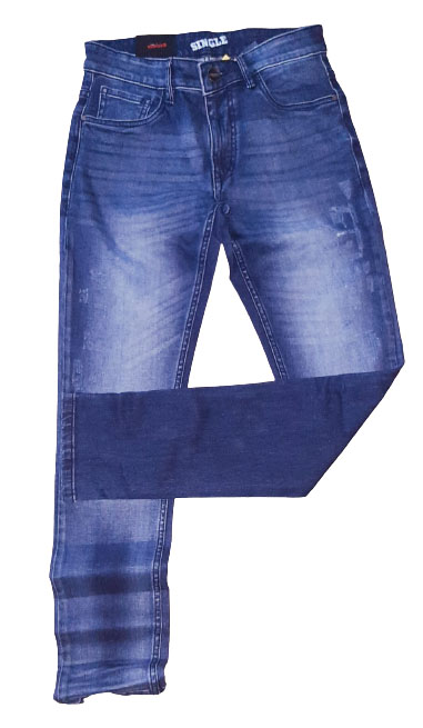 SINGLE Men Blue Skinny Fit Mid-Rise Clean Look Stretchable Jeans