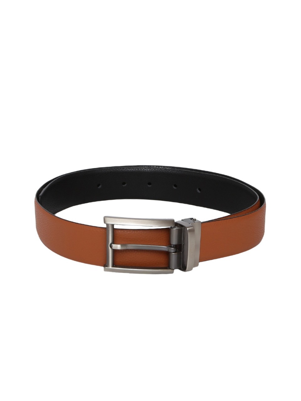 Invictus Men  Reversible Leather Textured Belt