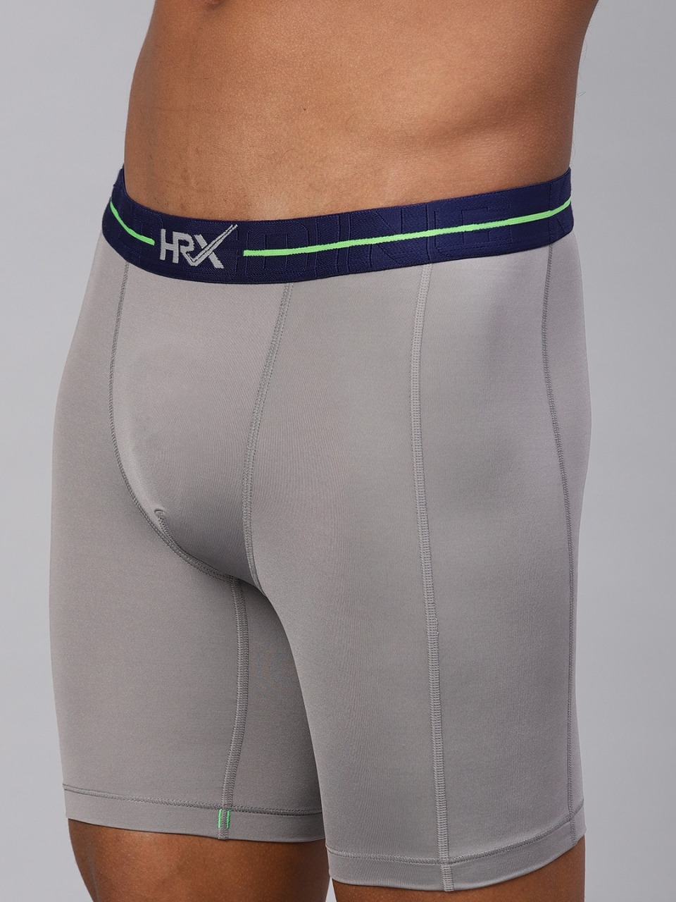 HRX by Hrithik Roshan Men Active Grey Solid Rapid Dry Trunk