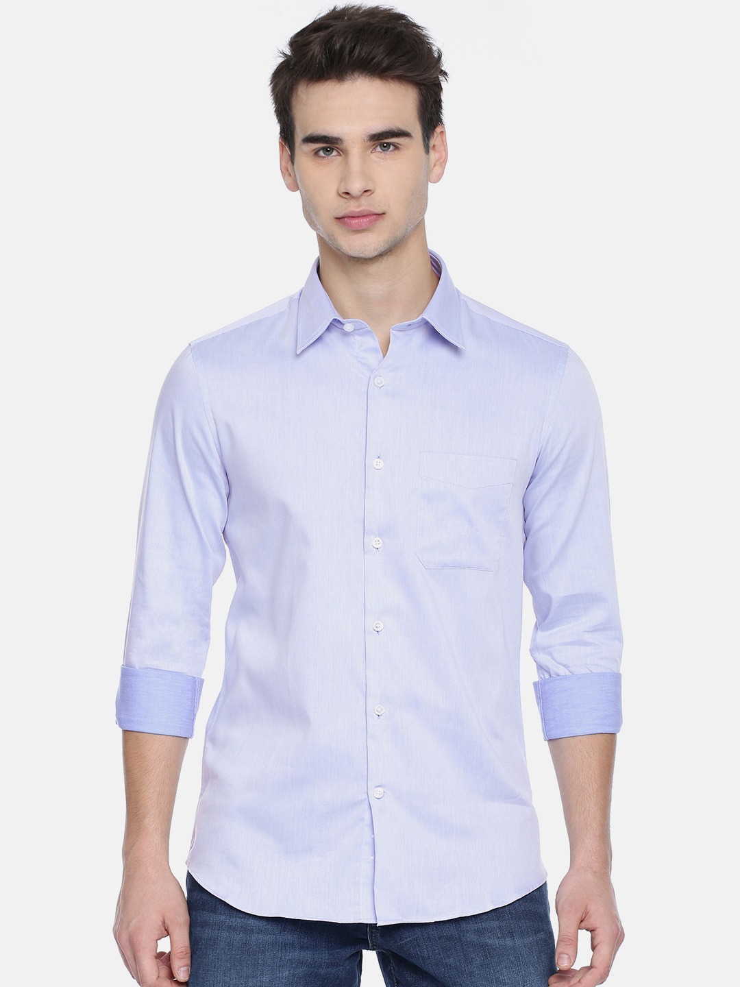 U.S. Polo Assn. Tailored Men Tailored Fit Solid Casual Shirt