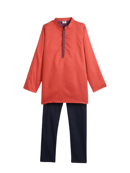 YK Boys Solid Kurta with Pyjamas