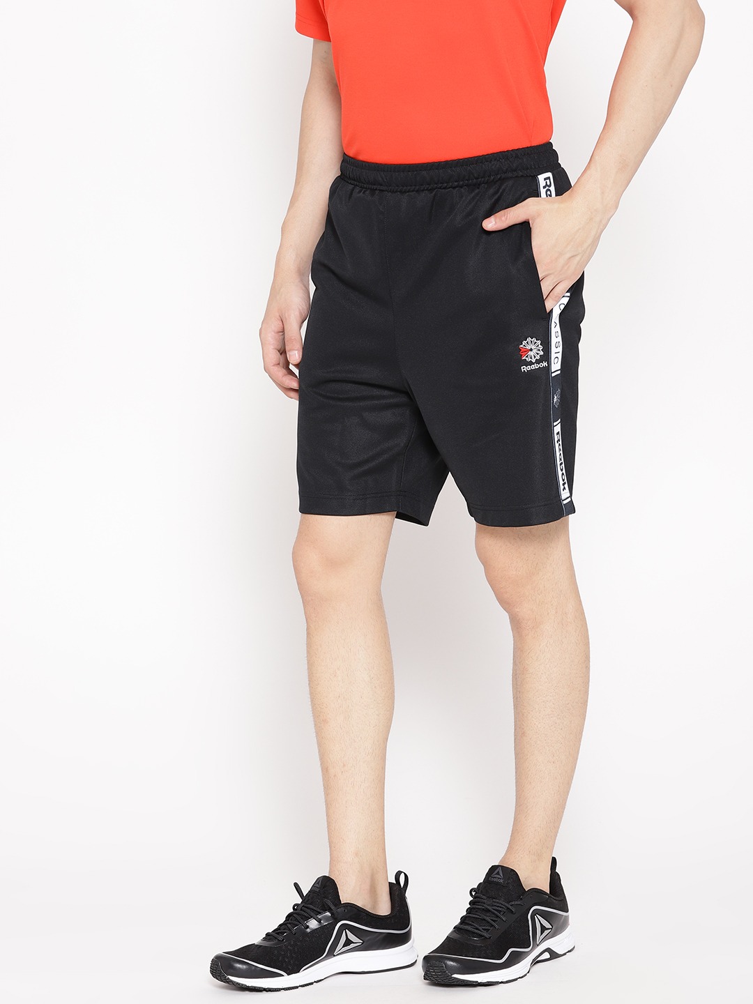 Reebok Classic Men CL Taped Track Sports Shorts