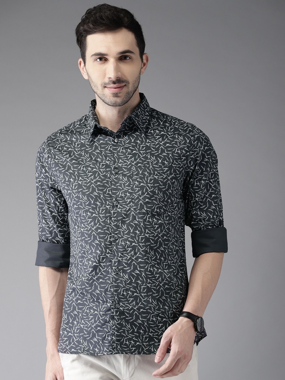 Anouk Men Regular Fit Printed Casual Shirt