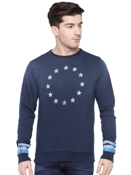 People Men Printed Sweatshirt