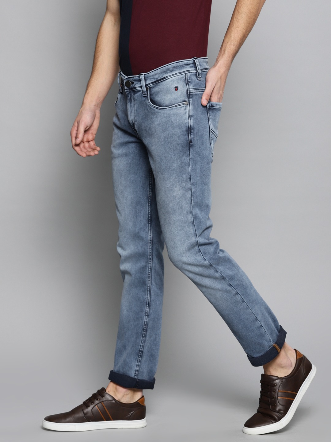 Louis Philippe Jeans Men Matt Slim Fit Stretchable Jeans