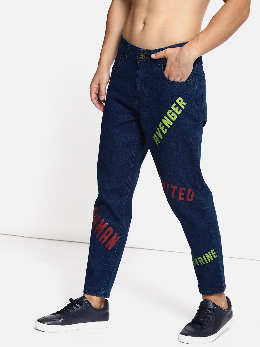 Kook N Keech Marvel Men Printed New Baggy Stretchable Jeans