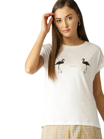 MANGO Women Solid T-shirt