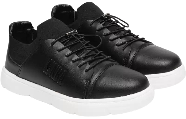 NBA  Men Black Solid Sneakers Sneakers For Men