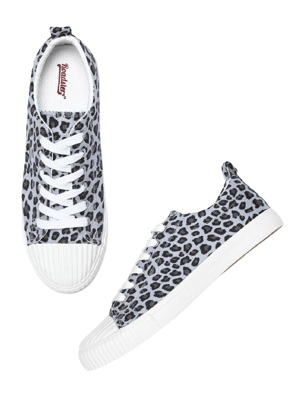 Roadster Women Grey Printed Sneakers