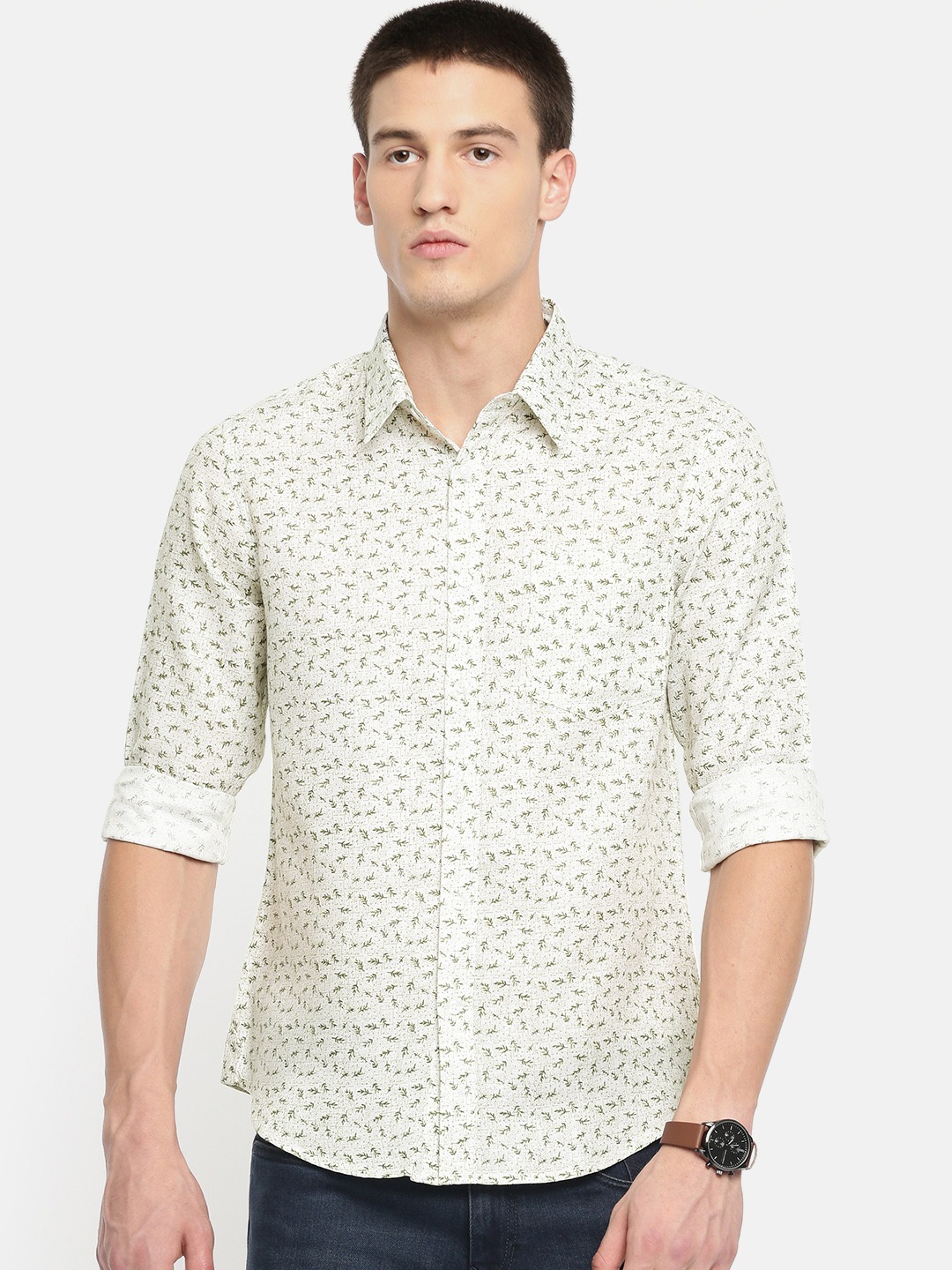 Anouk Men Regular Fit Printed Casual Shirt