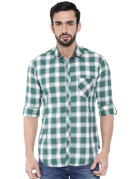 Killer Men Slim Fit Checked Casual Shirt