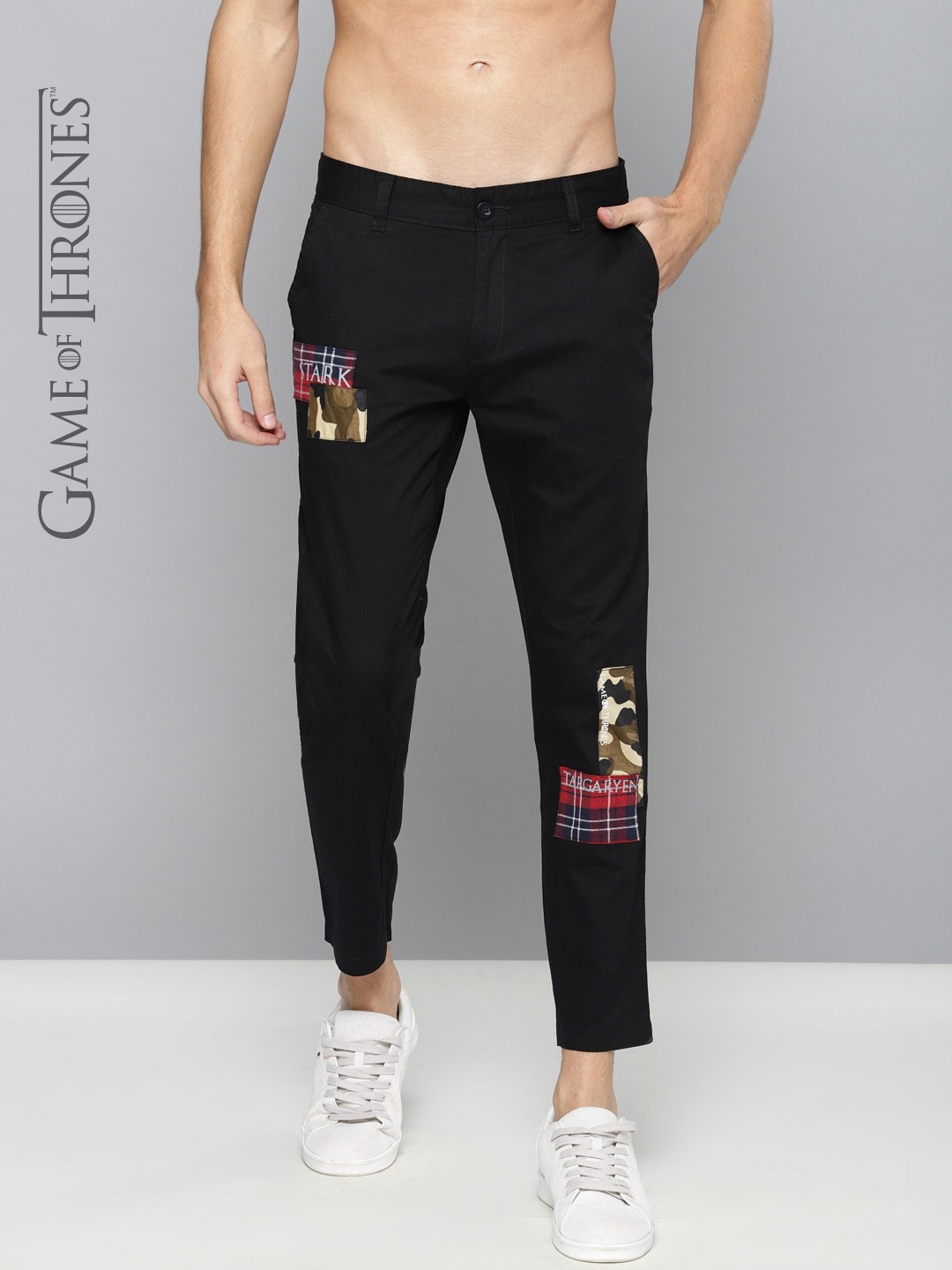 Game of Thrones by Kook N Keech Men Regular Fit Solid Trousers