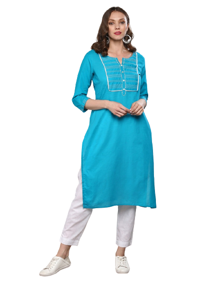 Sangria Women Solid Straight Kurta