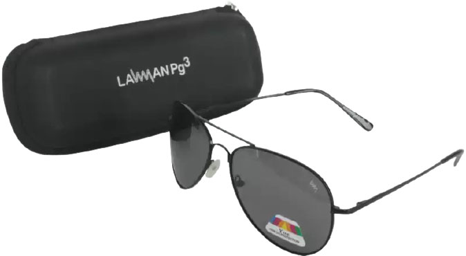 LAWMAN PG3  Polarized Aviator Sunglasses