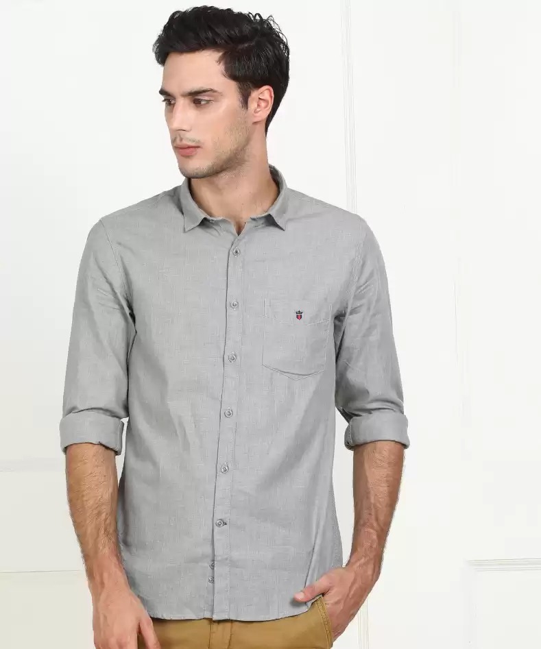 LOUIS PHILIPPE Men Slim Fit Self Design Casual Shirt