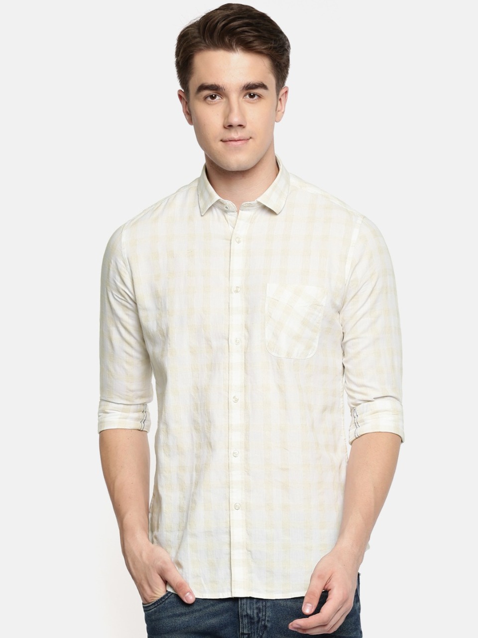 Killer Men Slim Fit Checked Casual Shirt