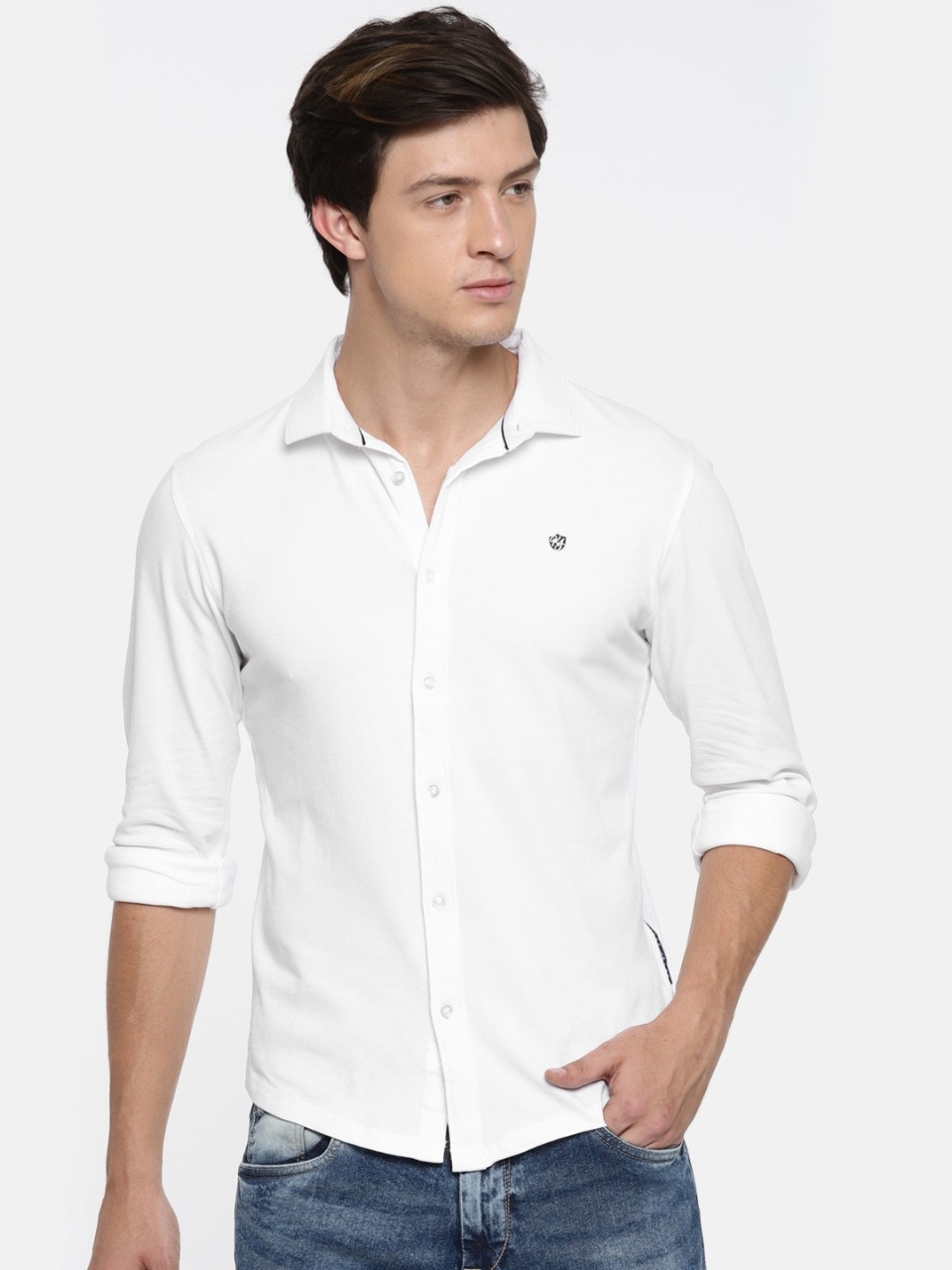 Killer Men Slim Fit Solid Casual Shirt