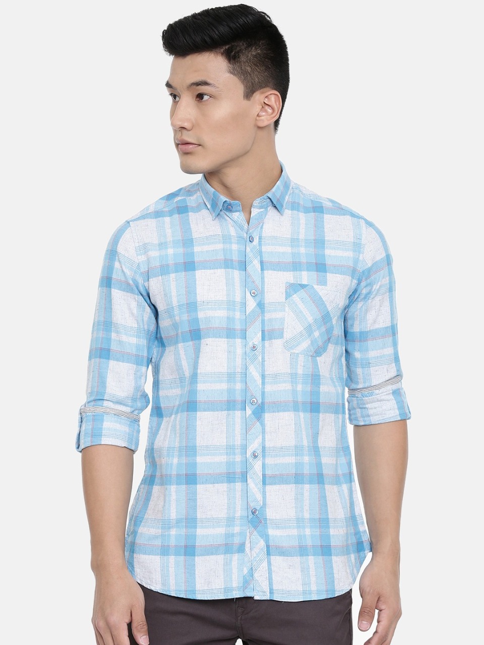 Killer Men Slim Fit Checked Casual Shirt