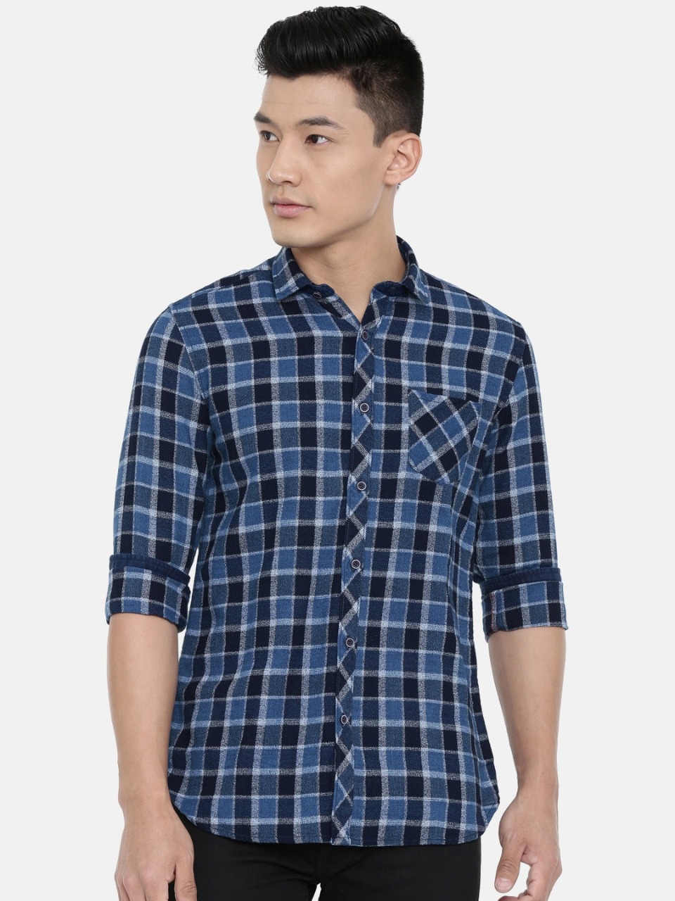 Killer Men Slim Fit Checked Casual Shirt