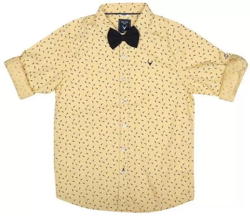 Allen Solly  Boys Regular Fit Self Design Party Shirt