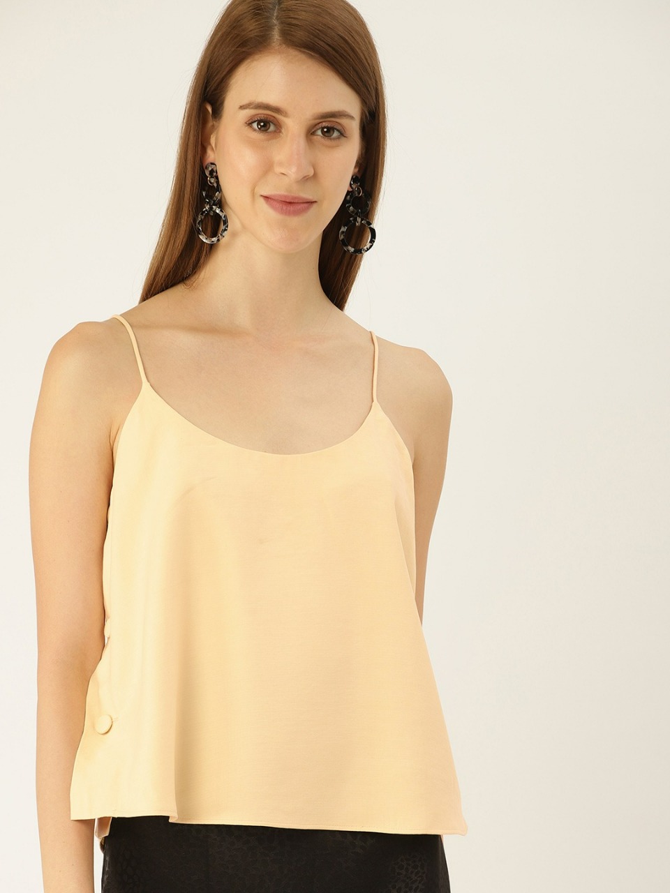 MANGO Women Solid Boxy Top