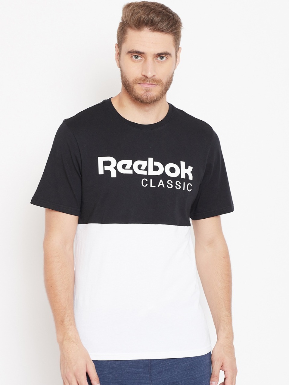 Reebok Classic Men Colorblocked Graphic T-shirt