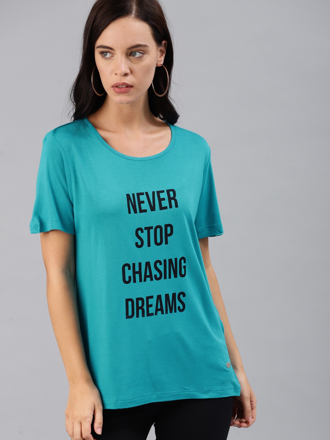 French Connection Women  Printed Round Neck T-shirt