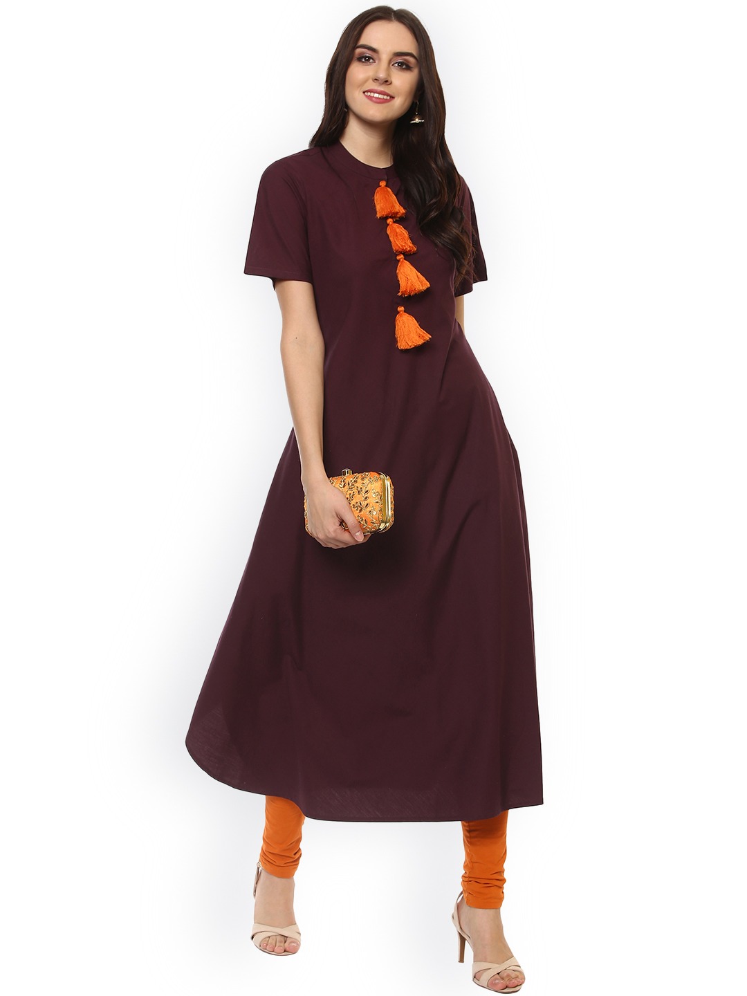 La Firangi Women Solid Anarkali Kurta