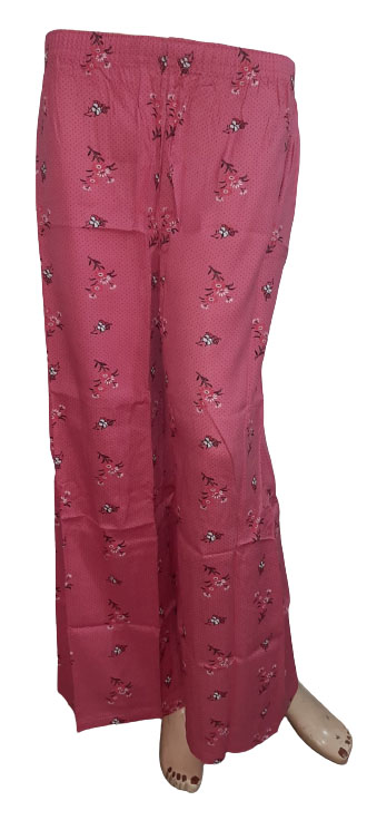 Jack Williams Pink Dotted floral Printed Plazo
