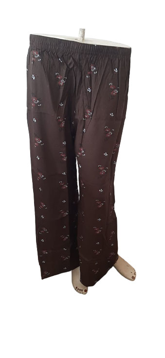 Jack Williams Brown Floral Printed Plazo