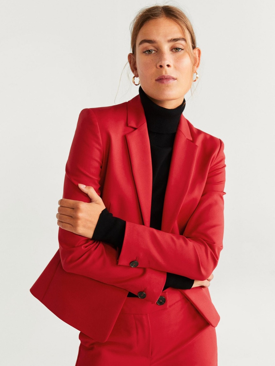 MANGO Women Single-Breasted Sustainable Blazer