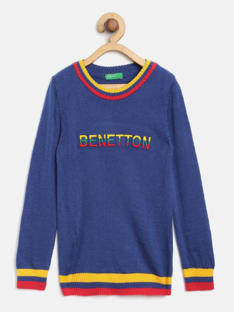  United Colors of Benetton Boys  Embroidered Detail Sweater